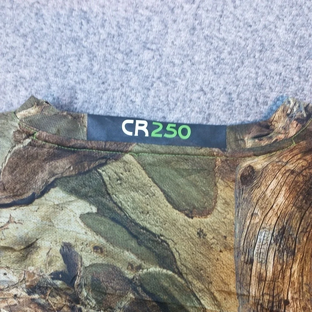 Monster Camo Mens 2XL Performance T-Shirt Real Tree Camouflage Neon Green Mesh
